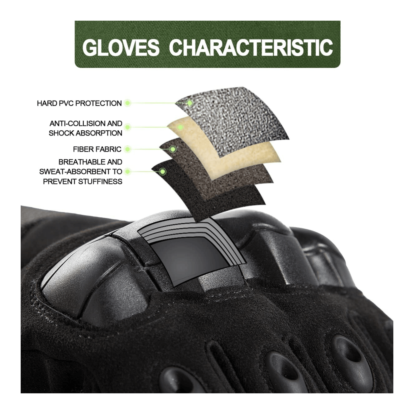 Tactical Military Airsoft Gloves for Outdoor Sports, Paintball, and Mo