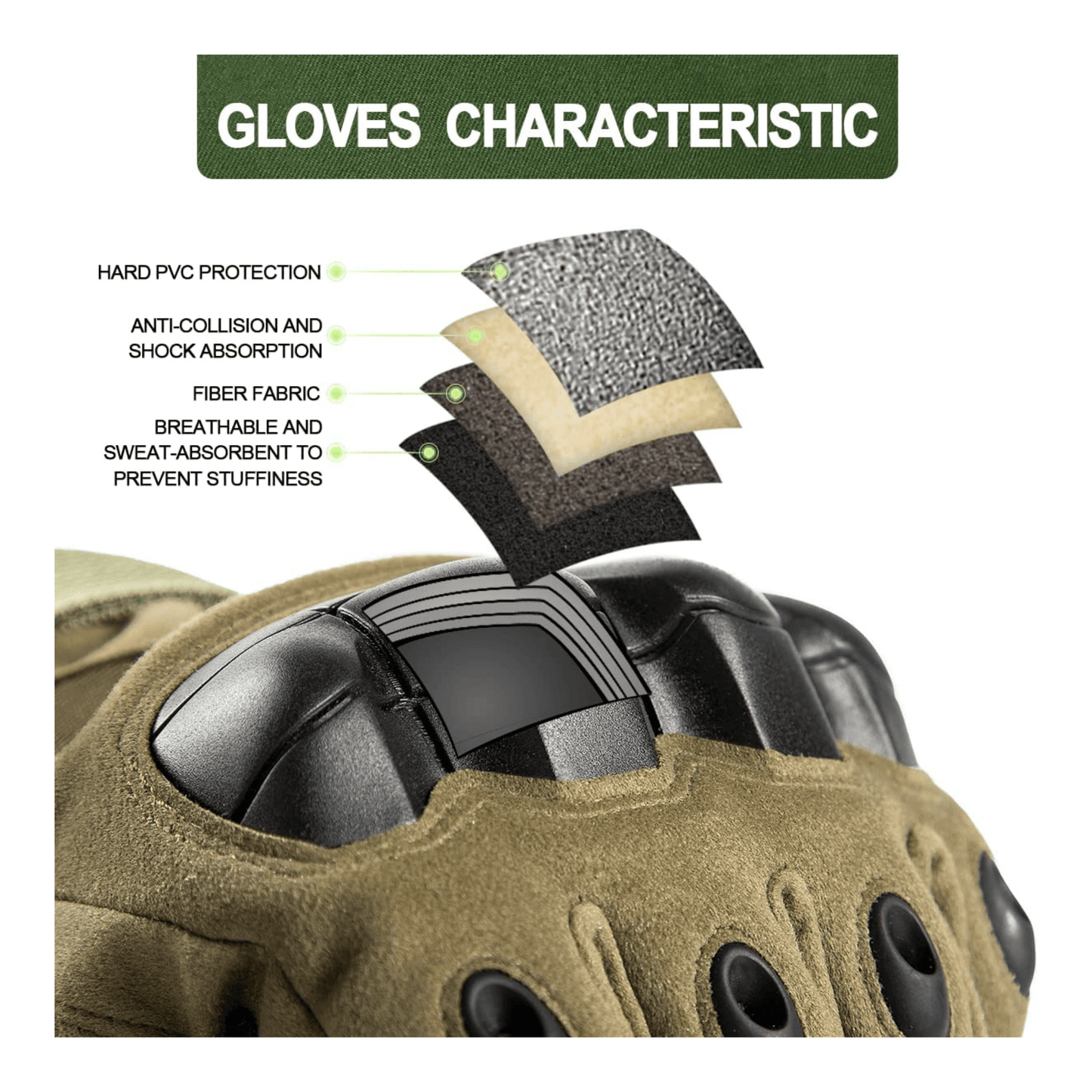 Tactical Military Airsoft Gloves for Outdoor Sports, Paintball, and Mo