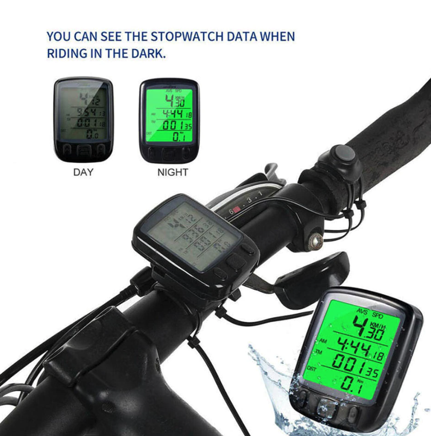 Bike Bicycle Speedometer Cycle Digital Odometer Computer Waterproof