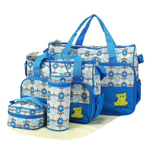 Each Set Contains 5 Pieces Of Baby Insulated Handbags With Diaper Pads