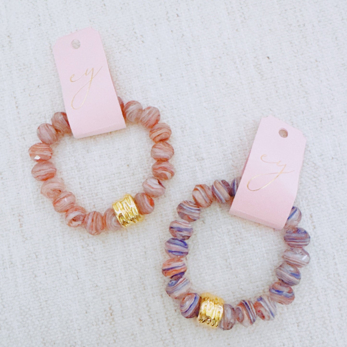 Zion Canyon Glass Bead Stretch Bracelet