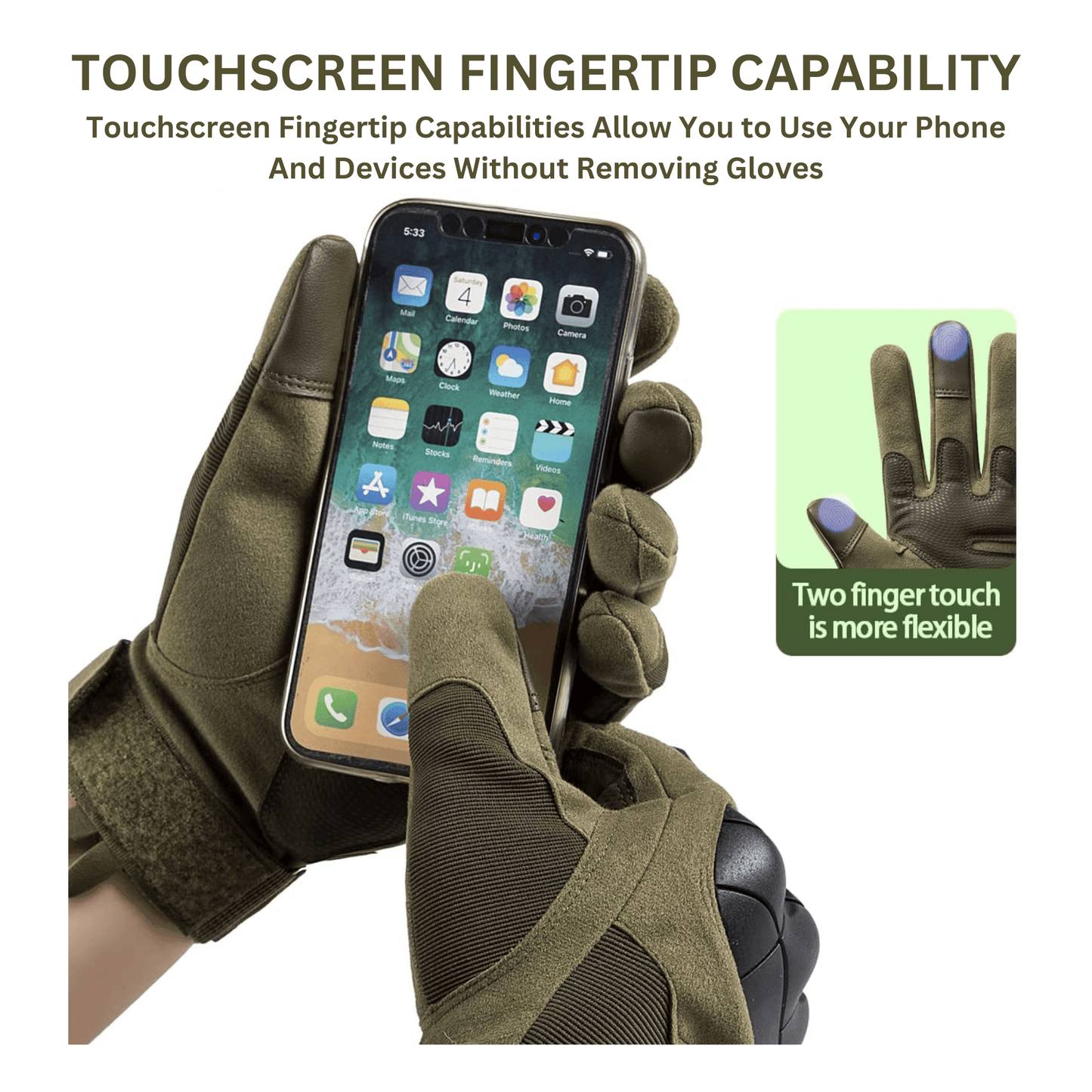 Tactical Military Airsoft Gloves for Outdoor Sports, Paintball, and Mo