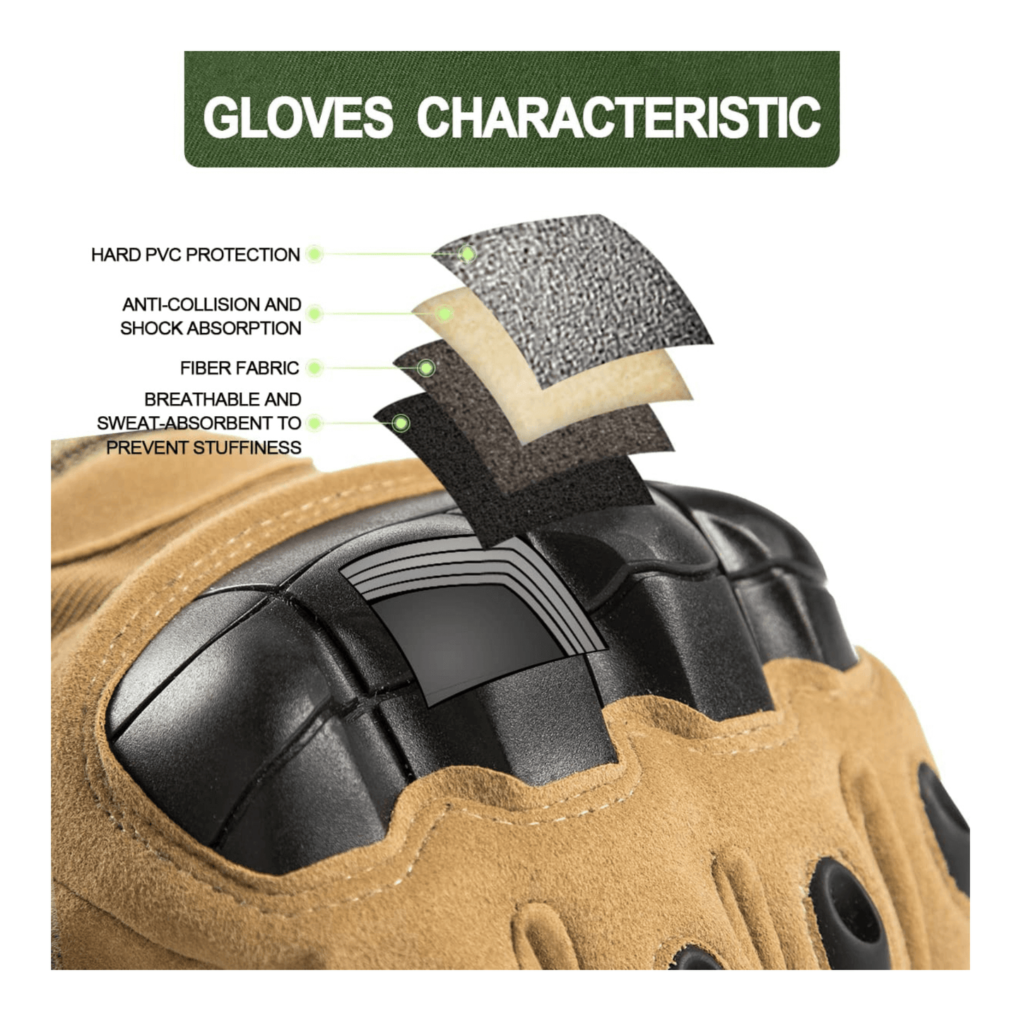 Tactical Military Airsoft Gloves for Outdoor Sports, Paintball, and Mo