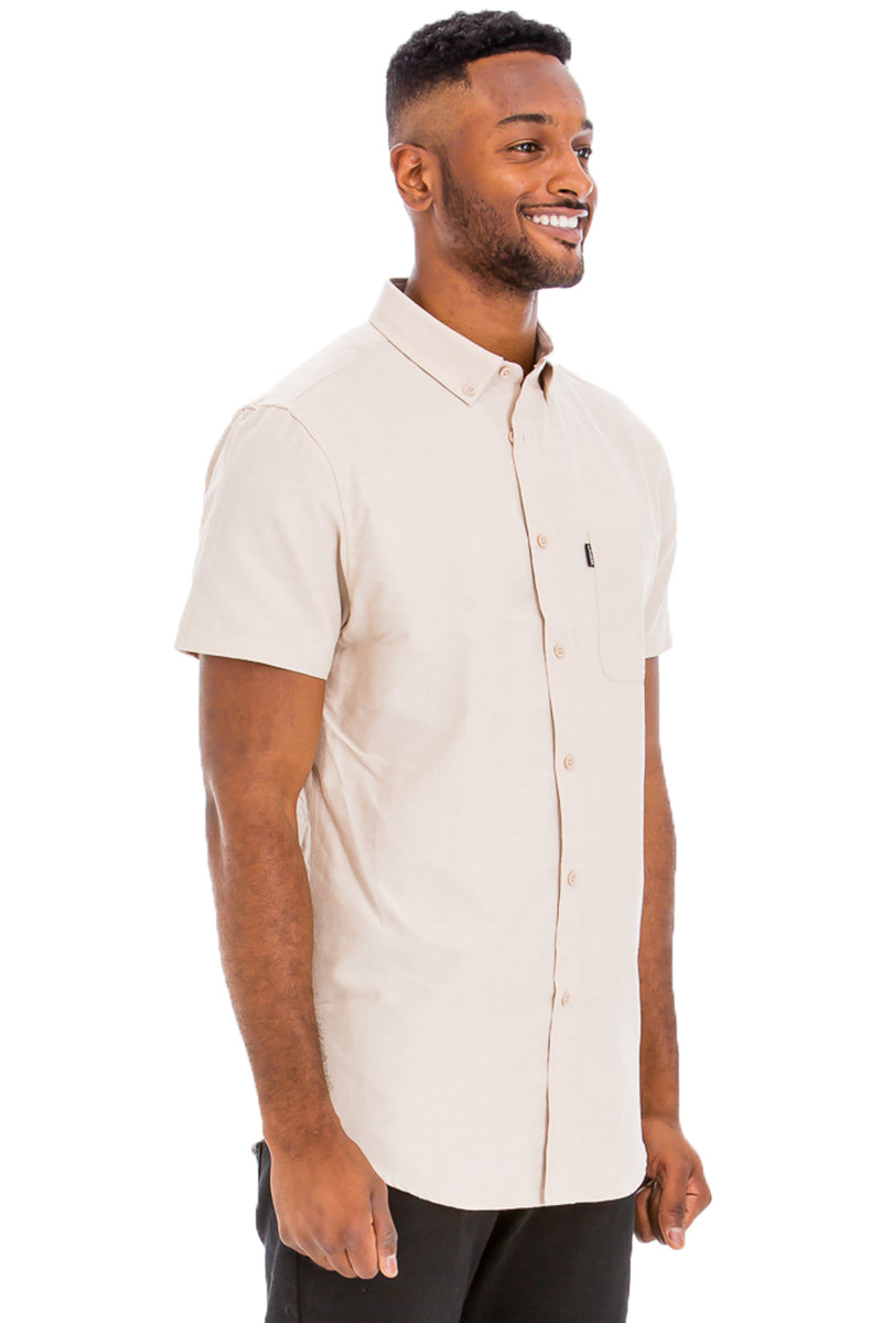 SIGNATURE SHORT SLEEVE BUTTON DOWN SHIRT M3514