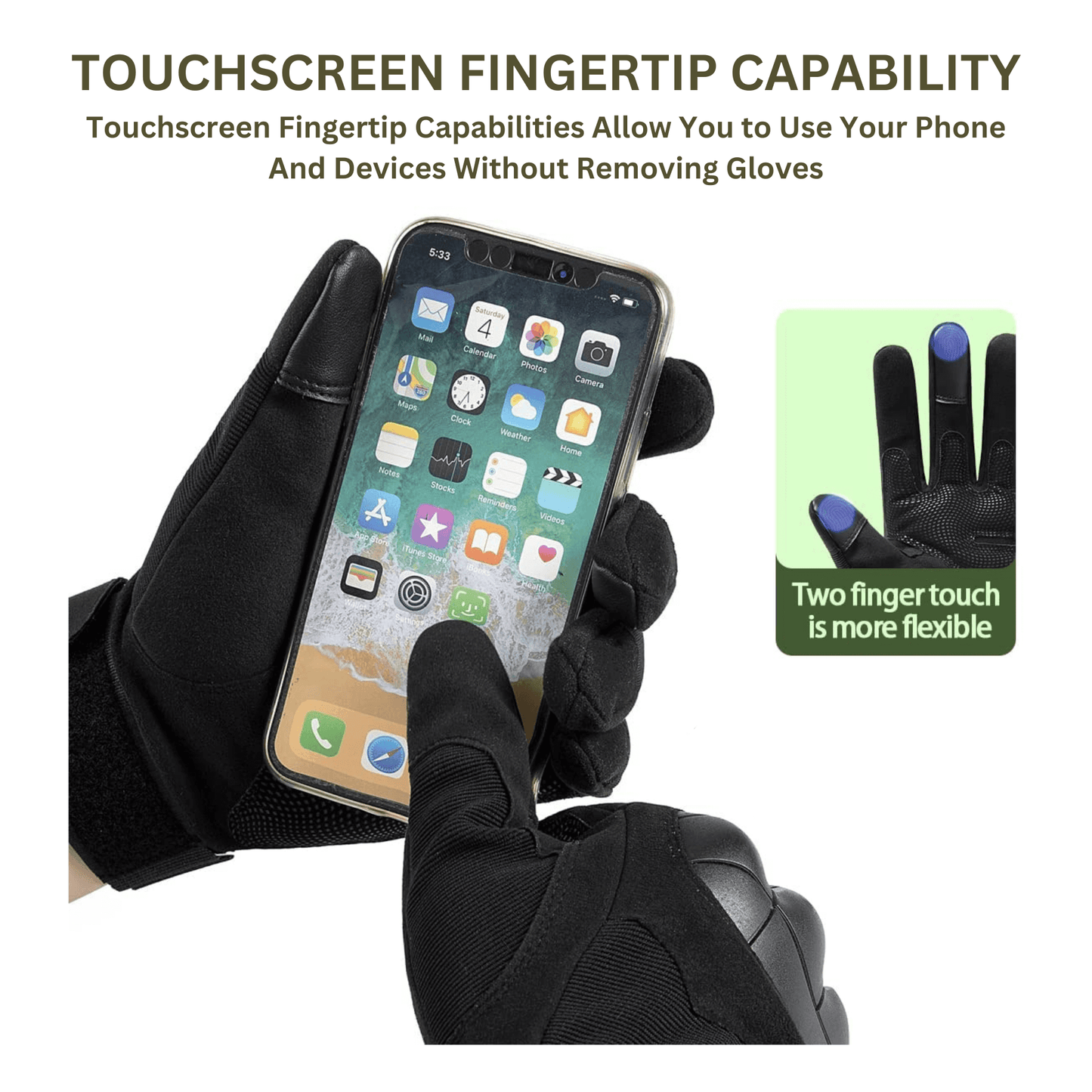 Tactical Military Airsoft Gloves for Outdoor Sports, Paintball, and Mo