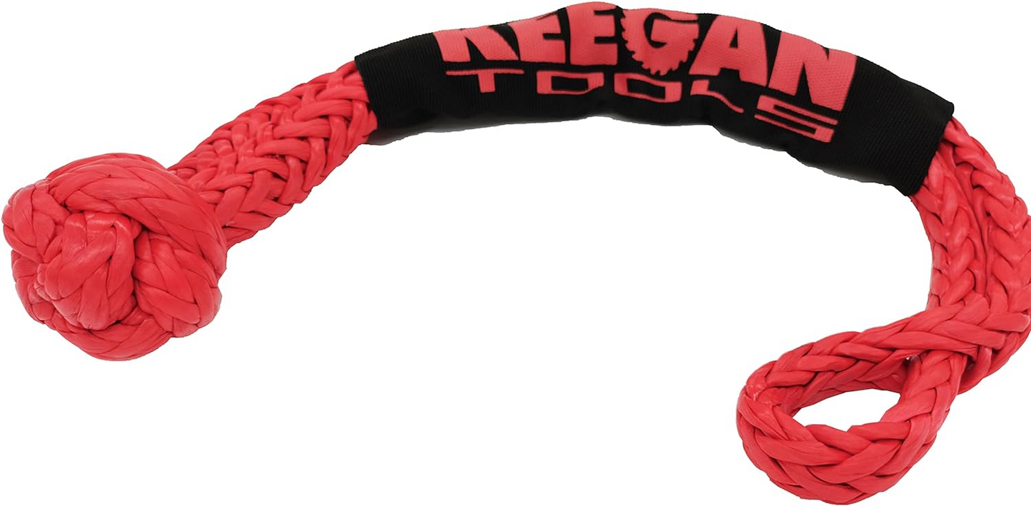 1/2" x 24" 65,000LBS Soft Shackle Recovery Rope For SUV Winch Snatch