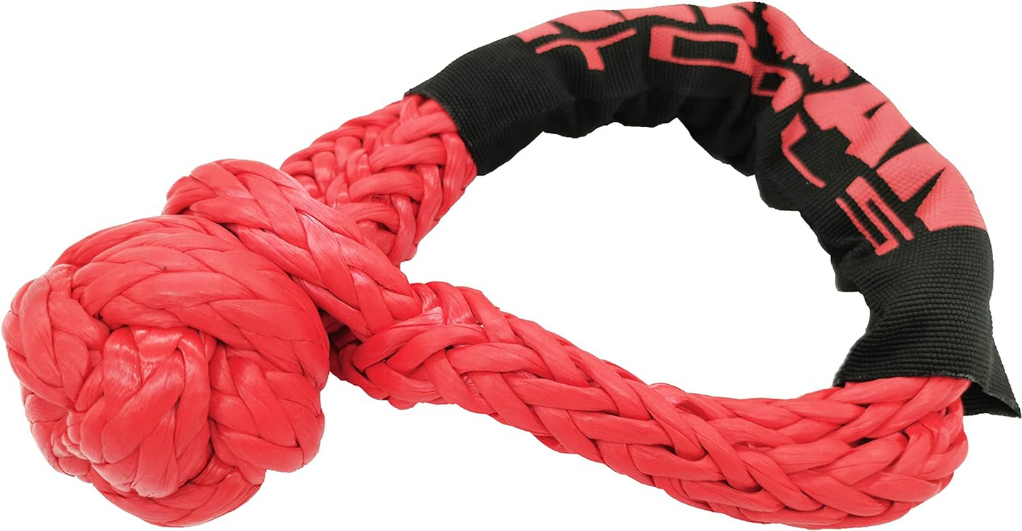 1/2" x 24" 65,000LBS Soft Shackle Recovery Rope For SUV Winch Snatch
