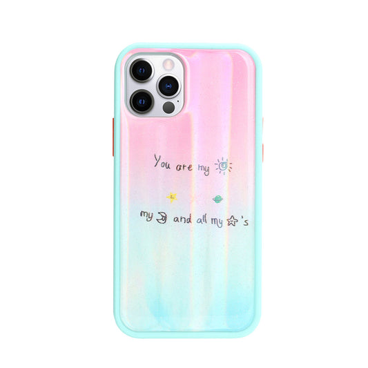 Shiny Glossy Design Armor Hybrid Protective Case for iPhone 12 / 12