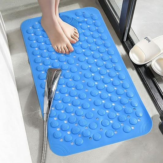 Anti Skid Bath mat with Foot Scrubber for Bath Room Shower mat with